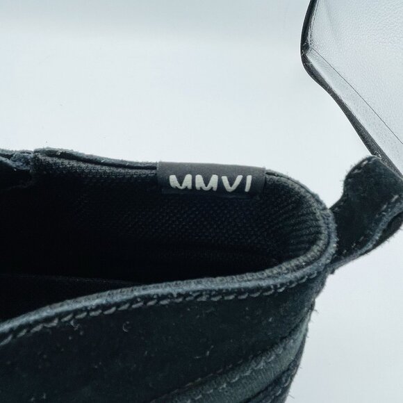 Supra Shoes Mens 10 Black & White Suede Leather MMVI Kensington Skate Sneakers - Picture 11 of 13